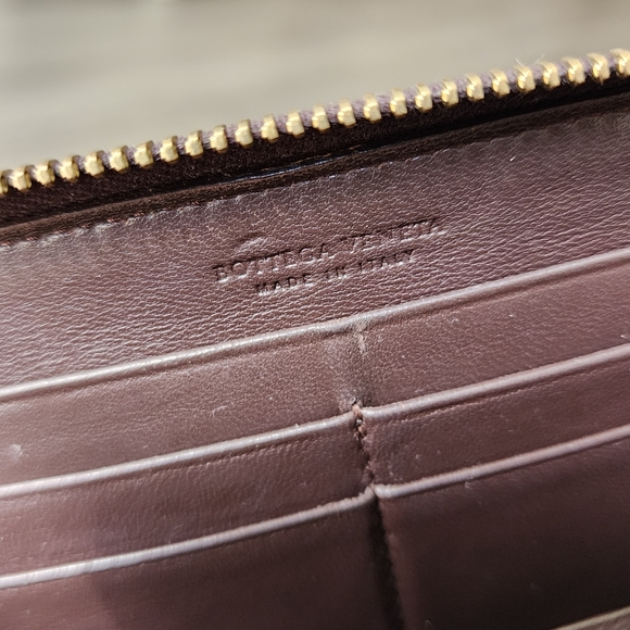 CLEAN Bottega Veneta Vintage Intrecciato Zip Around Wallet - Picture 9 of 14